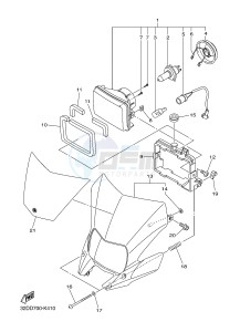 WR250X (32DP) drawing HEADLIGHT