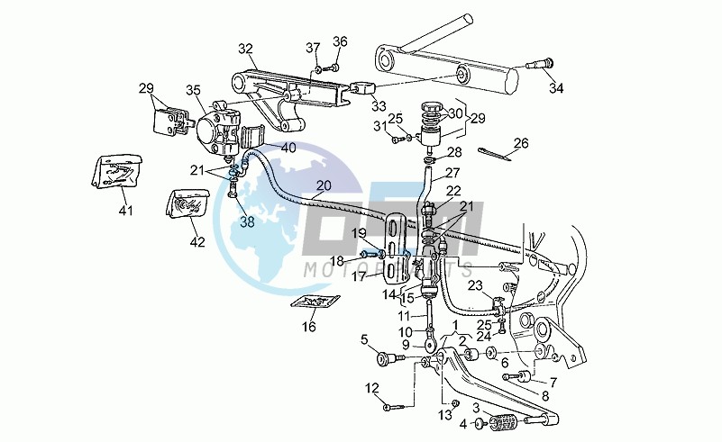 Rear brake system