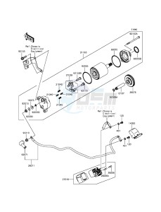 NINJA H2R ZX1000PFF EU drawing Starter Motor