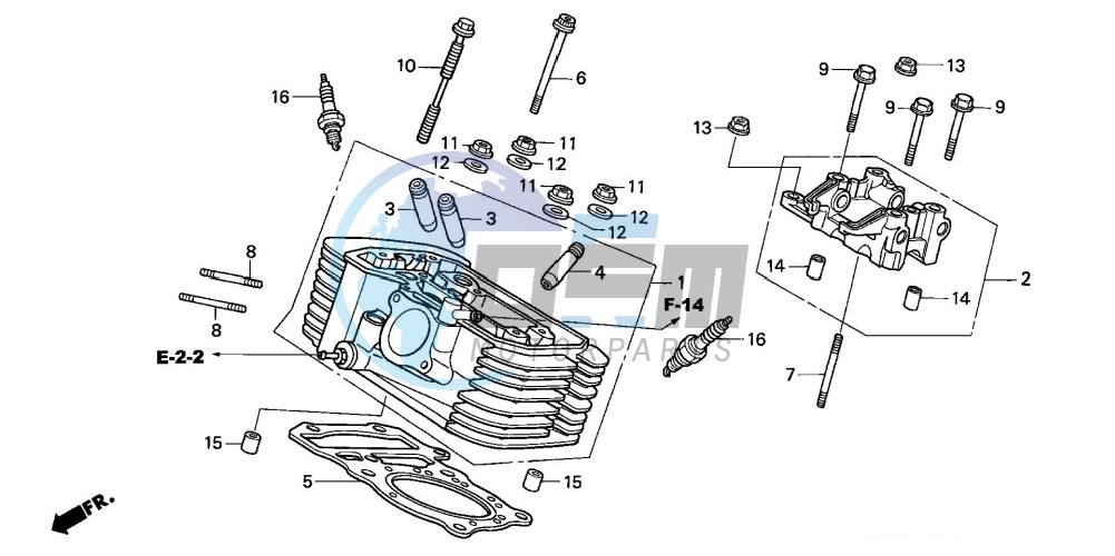 REAR CYLINDER HEAD