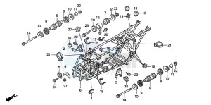 TRX350TE RANCHER ES drawing FRAME BODY