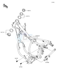 KX65 KX65AJF EU drawing Frame