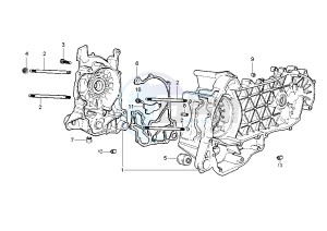 Liberty 125-150 drawing Crankcase