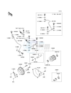 KLF 300 C [BAYOU 300 4X4] (C15-C17 C17 CAN ONLY) [BAYOU 300 4X4] drawing OIL PUMP_OIL FILTER