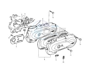 Hexagon 125-150 drawing Clutch cover