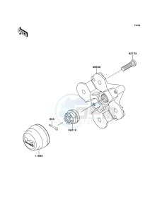 KVF750 4x4 KVF750A6F EU GB drawing Front Hub