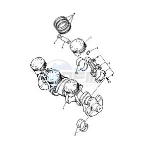 YZF R 750 drawing CRANKSHAFT PISTON