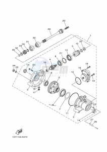 YFM700FWAD GRIZZLY 700 EPS (BDEA) drawing FRONT DIFFERENTIAL