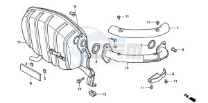 SA75 drawing EXHAUST MUFFLER