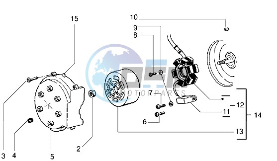 Flywheel magneto