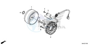 VT750SE Shadow E drawing GENERATOR