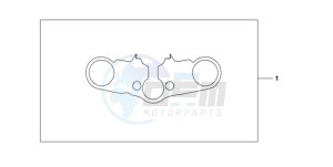 CBR600RR9 Europe Direct - (ED / MME SPC) drawing TOP BRIDGE COVER