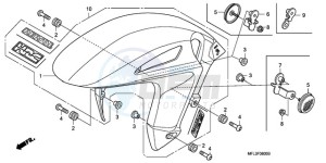 CBR1000RR9 Europe Direct - (ED / MME TRI) drawing FRONT FENDER