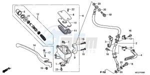 VT750C2BB Shadow E drawing FRONT BRAKE MASTER CYLINDER (VT750C2B/C/CA)