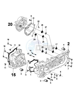 FIGHT 4 50 4T PURE drawing CRANKCASE