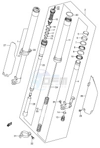 RM250 (E3-E28) drawing FRONT DAMPER (MODEL K5)