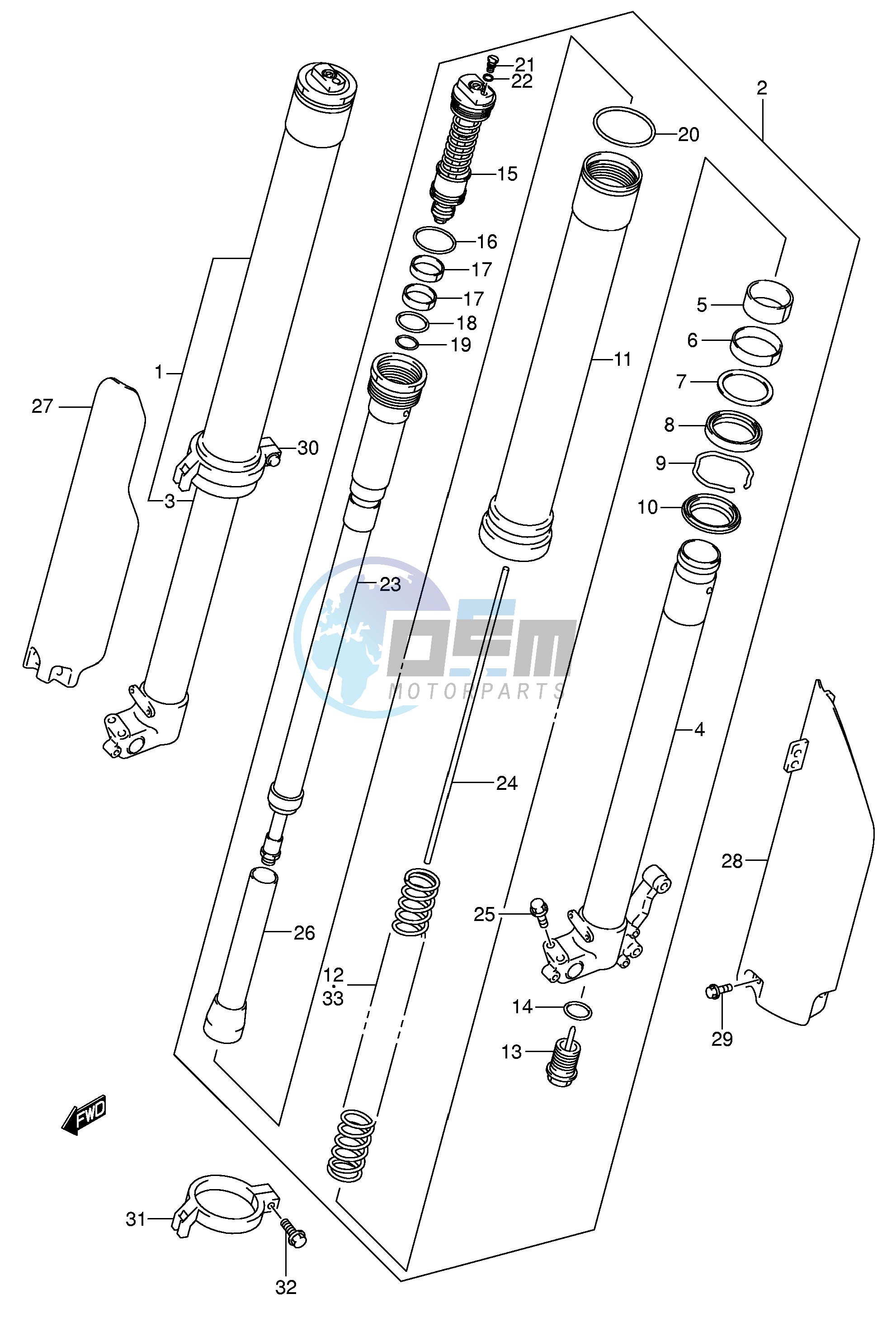 FRONT DAMPER (MODEL K5)