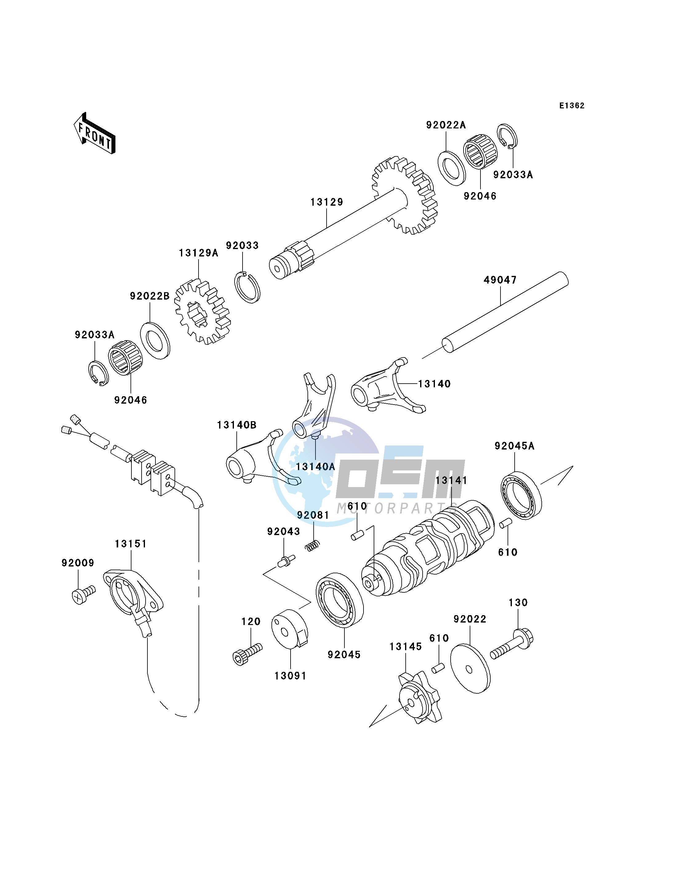 GEAR CHANGE DRUM_SHIFT FORK-- S- -