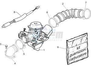 Liberty 50 4t Sport drawing Carburettor assembly - Union pipe