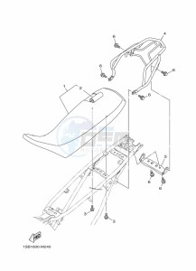 XTZ125E XTZ125 (1SBM) drawing SEAT