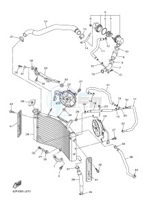 FZ8-SA FZ8 FAZER (ABS) 800 (1BD8 1BD9) drawing RADIATOR & HOSE