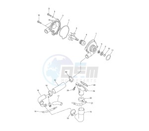 FZ6 S2 600 drawing WATER PUMP