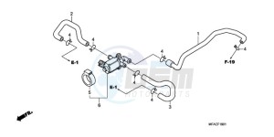 CBF1000AA UK - (E / MKH) drawing AIR INJECTION CONTROL VALVE