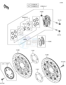 Z1000 ZR1000JHF XX (EU ME A(FRICA) drawing Front Brake