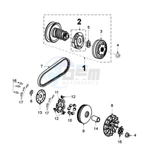 LUDIX 10 OR SNAKE drawing CLUTCH