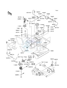 KVF 650 E [BRUTE FORCE 650 4X4 HARDWOODS GREEN HD] (E6F-E9F) E7F drawing FUEL TANK