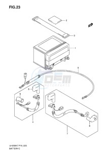 UH200 BURGMAN EU-UK drawing BATTERY