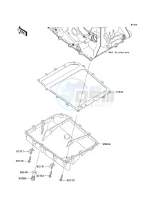 ZX 1000 D [NINJA ZX-10R] (D6F-D7FA) D6F drawing OIL PAN