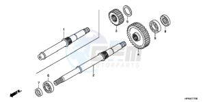 TRX420TEB drawing FINAL SHAFT