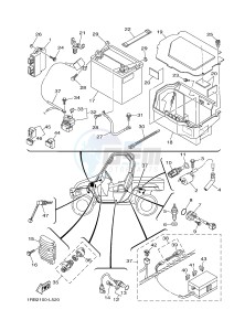 YXR700F YXR7FSPD RHINO 700 SPORTS EDITION (1RBM 1RBN 1RBP) drawing ELECTRICAL 1