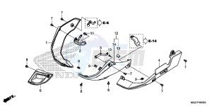 CB500XD CB500X Continue » UK - (E) drawing UNDER COWL