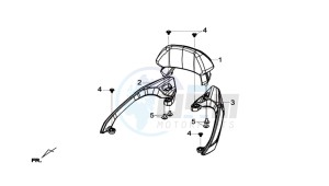 GTS 125I drawing GRIP BAR  L / R