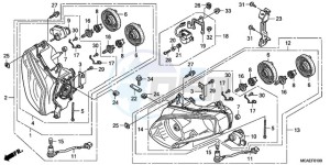 GL18009 SI / AB NAV - (SI / AB NAV) drawing HEADLIGHT