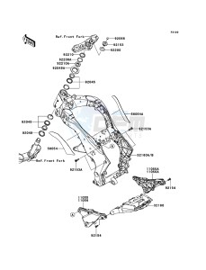 Z1000 ZR1000DAF FR GB XX (EU ME A(FRICA) drawing Frame