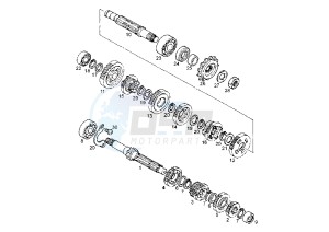 GPR RACING -125 cc drawing GEAR BOX