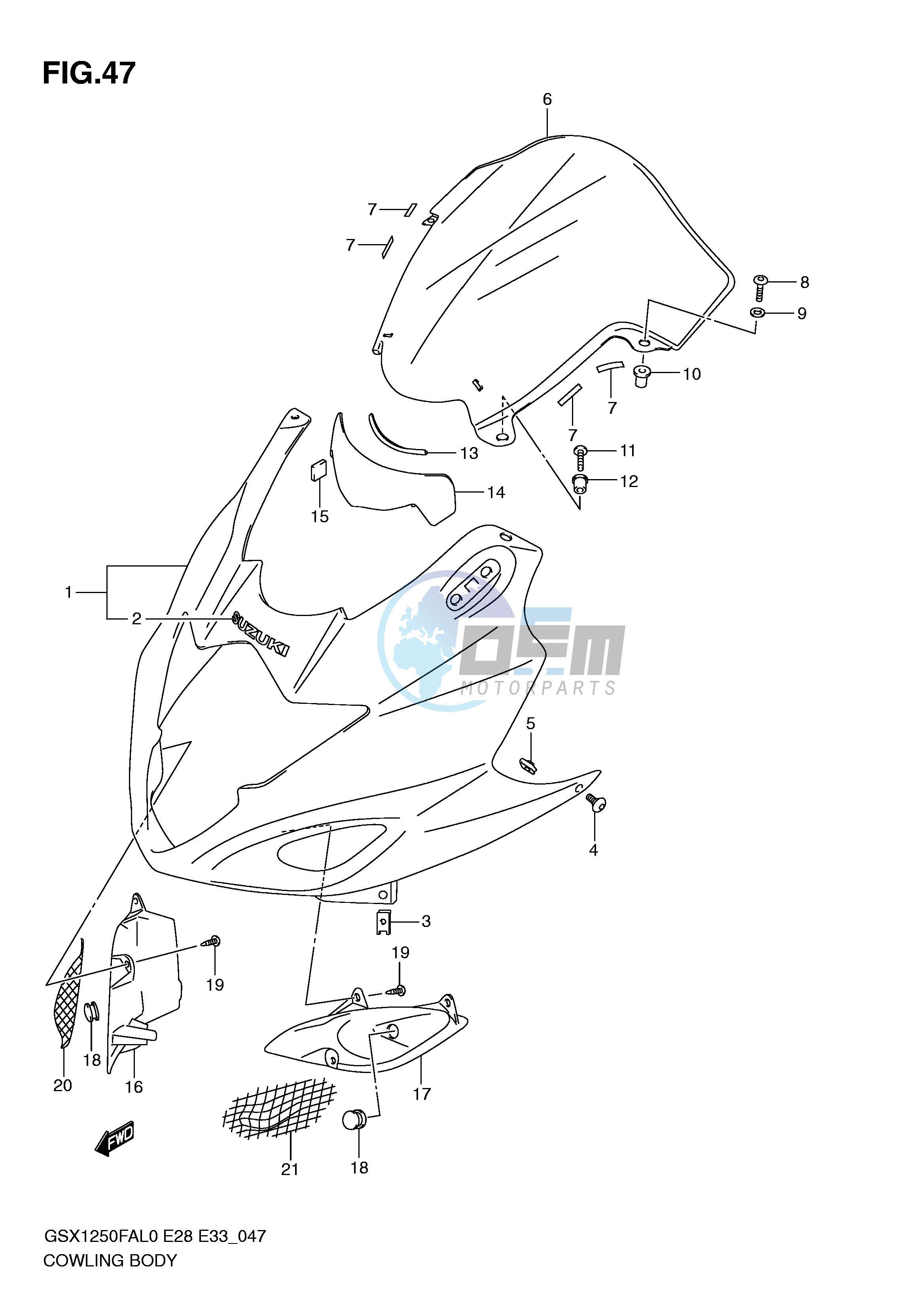 COWLING BODY