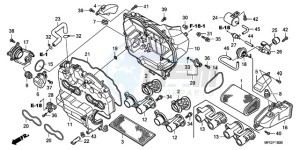 CB600FAA Europe Direct - (ED / ABS 25K) drawing AIR CLEANER