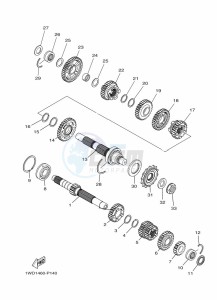 MT-25 MTN250-A (BGJ3) drawing TRANSMISSION