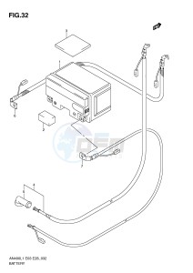 AN400 (E3-E28) Burgman drawing BATTERY (AN400ZAL1 E28)