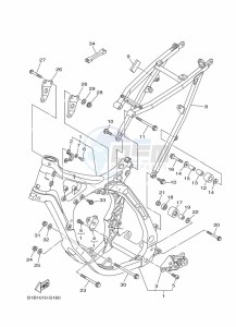 YZ125X (B1B5) drawing FRAME