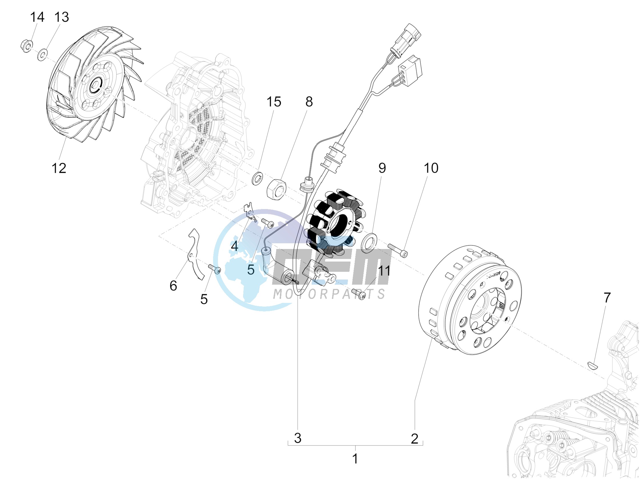 Flywheel magneto