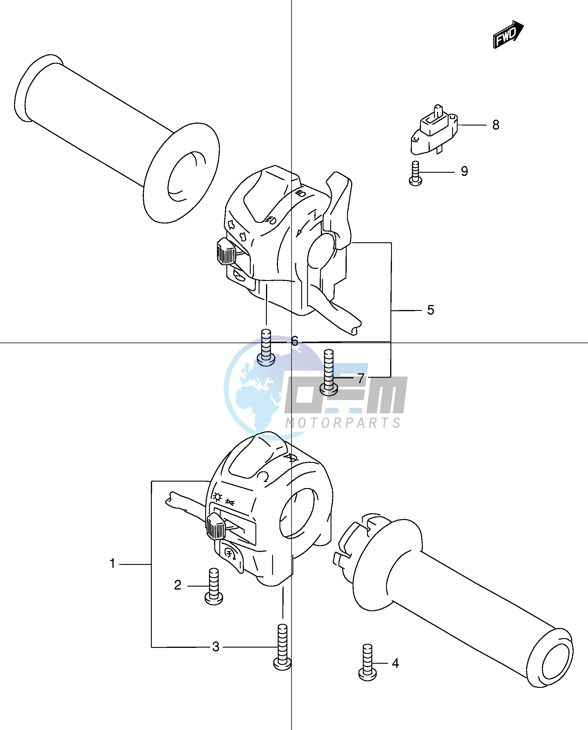 HANDLE SWITCH (GSF600Y UY K1 K2 UK1 UK2)