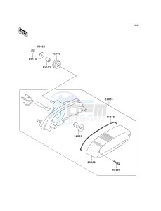 EN 500 C [VULCAN 500 LTD] (C6F-C9F) C9F drawing TAILLIGHT-- S- -