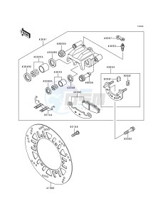 EX 250 F [NINJA 250R] (F6-F9) [NINJA 250R] drawing FRONT BRAKE