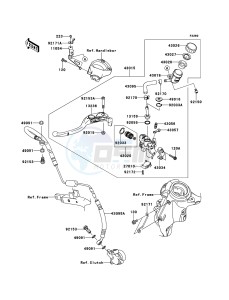 ZZR1400_ABS ZX1400FDF FR GB XX (EU ME A(FRICA) drawing Clutch Master Cylinder