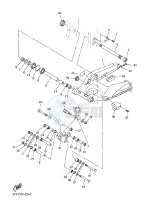 FJR1300A FJR1300A ABS (1MC9 1MCA 1MCB) drawing REAR ARM